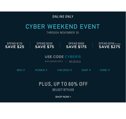 Cyber weekend на сайте Ralph Lauren